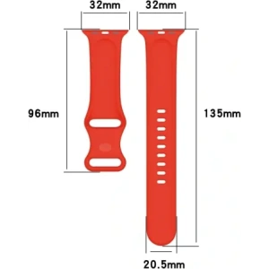 Kup Bizon Armbanduhr Silikon Apple Uhr 38/40/41/42 mm rot - BIZ5891 - {ean13} - Sklep Home Screen