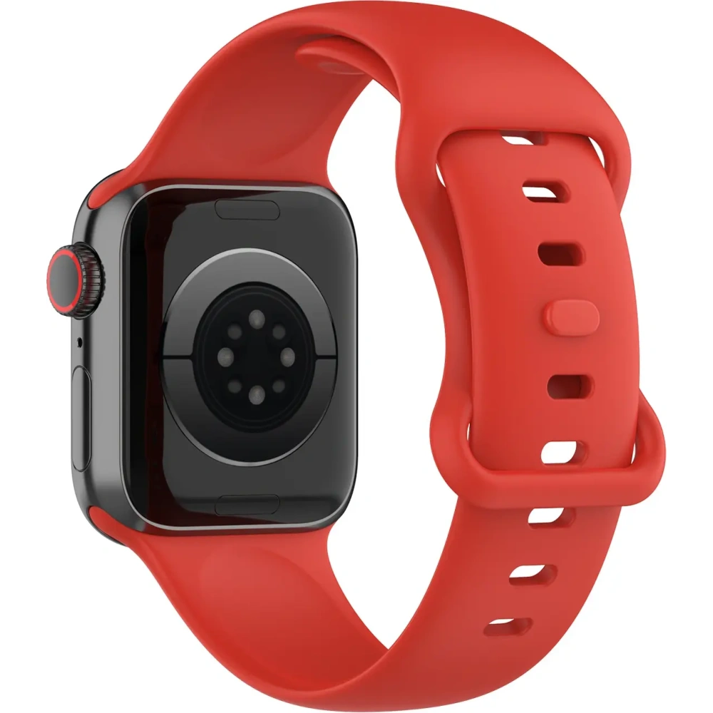 Pasek Bizon Strap Watch Silicone do Apple Watch 38/40/41/42 mm czerwony