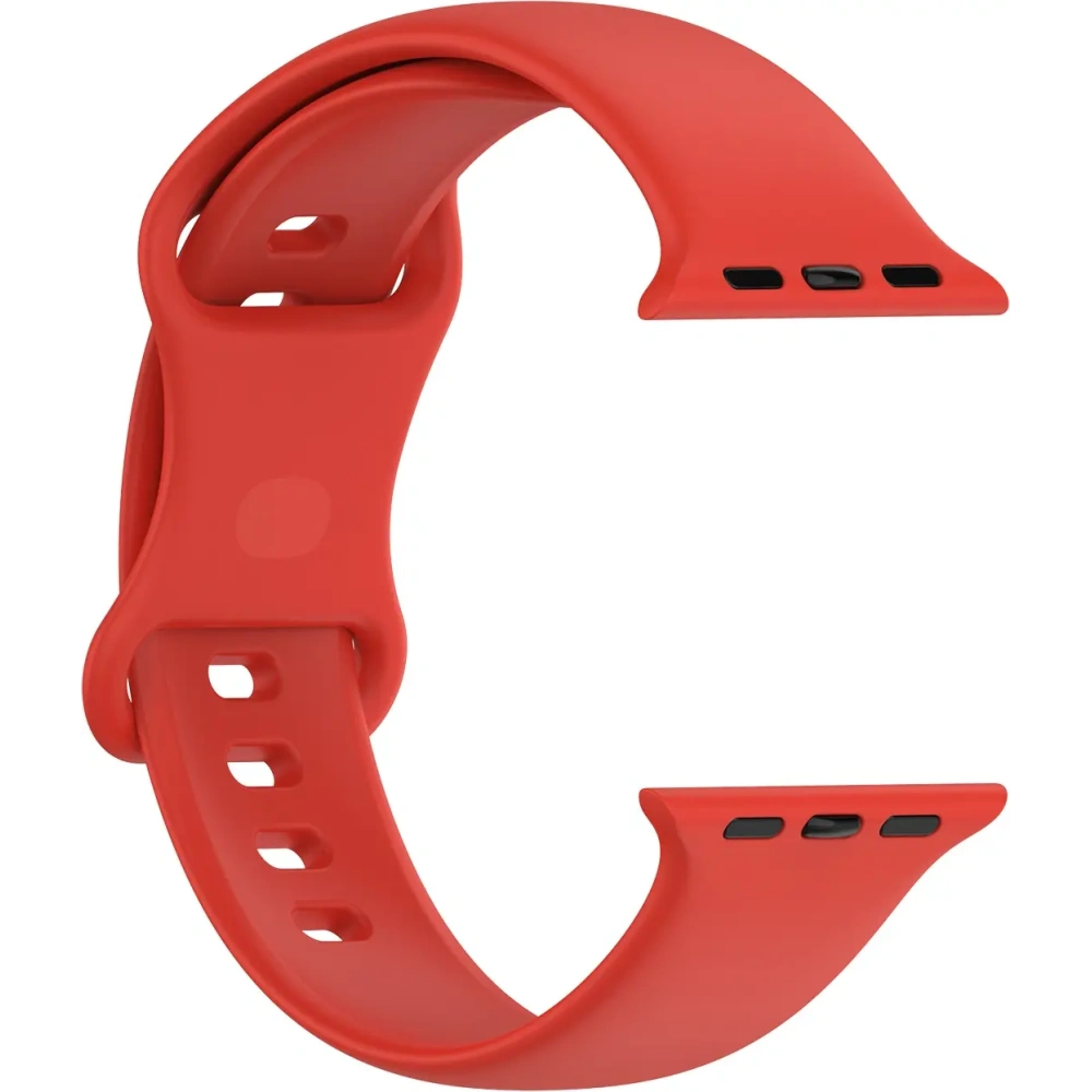 Pasek Bizon Strap Watch Silicone do Apple Watch 38/40/41/42 mm czerwony