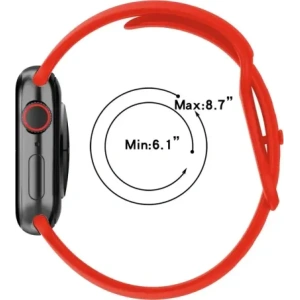 Kup Bizon Armbanduhr Silikon Apple Uhr 38/40/41/42 mm rot - BIZ5891 - {ean13} - Sklep Home Screen