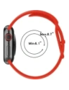 Kup Bizon Armbanduhr Silikon Apple Uhr 38/40/41/42 mm rot - BIZ5891 - {ean13} - Sklep Home Screen
