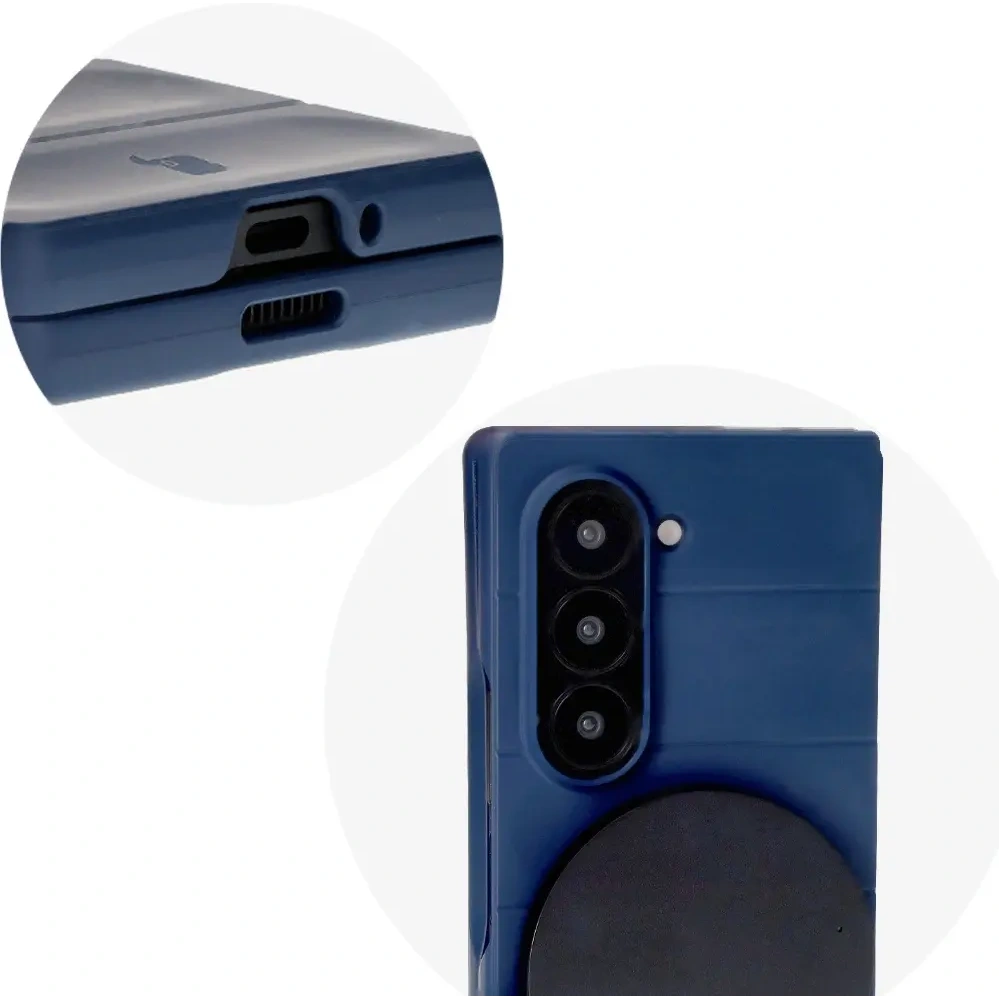 Pancerne etui Bizon Case Tur do Samsung Galaxy Z Fold6 granatowe