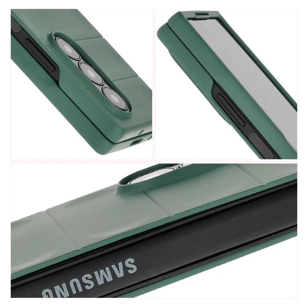 Pancerne etui Bizon Case Tur do Samsung Galaxy Z Fold6 ciemnozielone