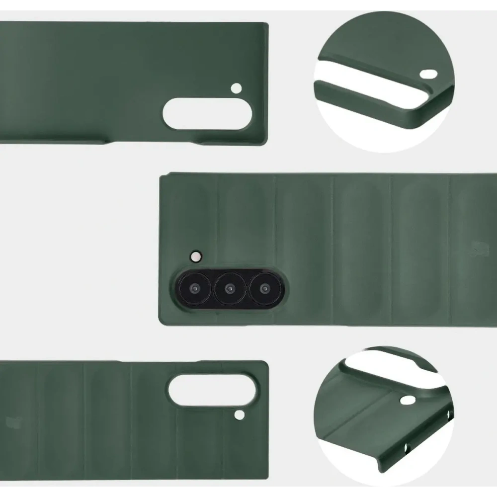 Pancerne etui Bizon Case Tur do Samsung Galaxy Z Fold6 ciemnozielone
