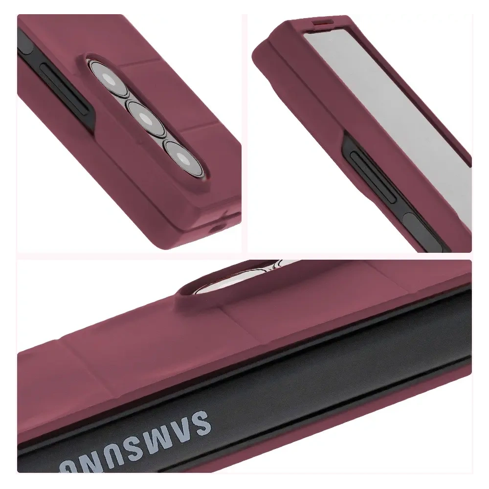 Pancerne etui Bizon Case Tur do Samsung Galaxy Z Fold6 ciemnofioletowe