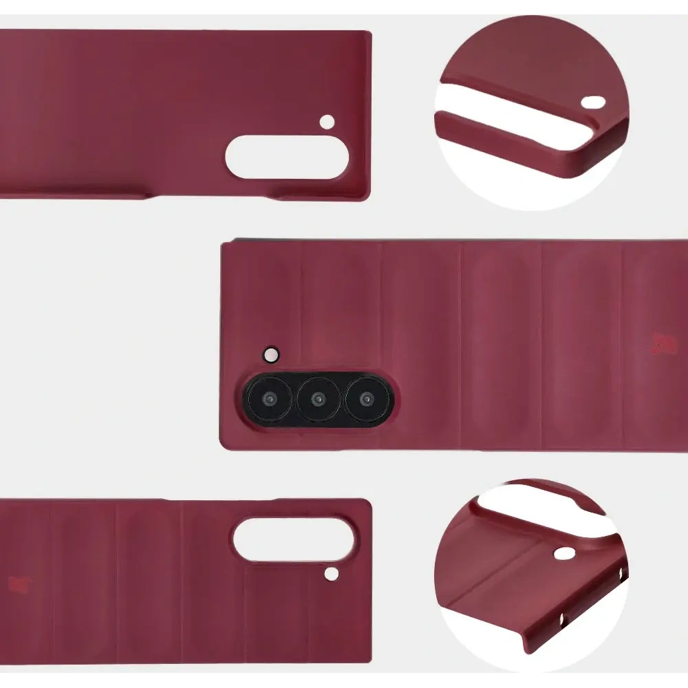 Pancerne etui Bizon Case Tur do Samsung Galaxy Z Fold6 ciemnofioletowe