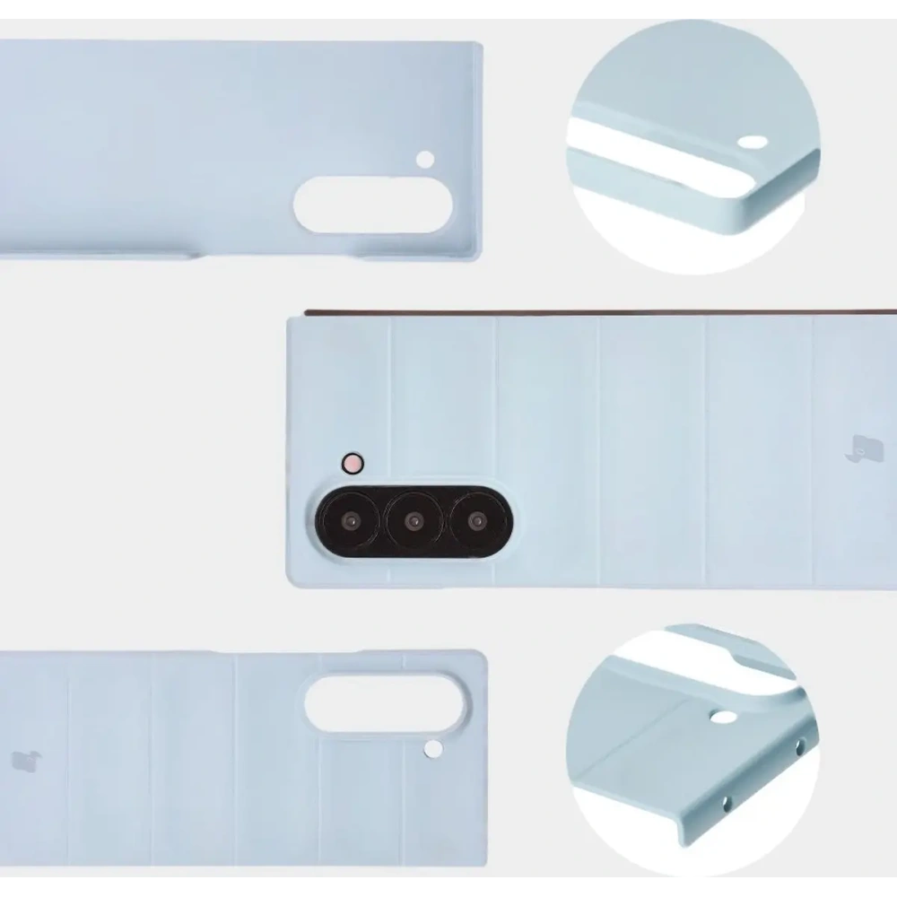 Pancerne etui Bizon Case Tur do Samsung Galaxy Z Fold6 jasnoniebieskie