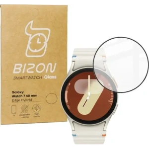 Kup Szkło hybrydowe Bizon Glass Watch Edge Hybrid do Samsung Galaxy Watch 7 40 mm czarne - BIZ5589 - {ean13} - Sklep Home Screen