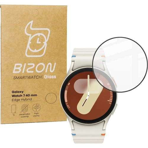 Kup Bizon Glass Watch Edge Hybrid Samsung Galaxy Watch 7 40 mm schwarz - BIZ5589 - {ean13} - Sklep Home Screen