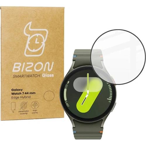 Buy Bizon Glass Watch Edge Hybrid Samsung Galaxy Watch 7 44 mm black - BIZ5595 - {ean13} - Home Screen Store Europe