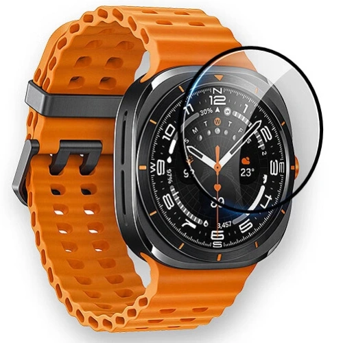 Kup Bizon Glass Watch Edge Hybrid Samsung Galaxy Watch Ultra 47 mm fekete - BIZ5596 - {ean13} - Sklep Home Screen