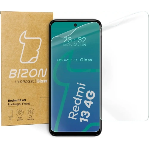 Kup Bizon Glass Hydrogel Front Xiaomi Redmi 13 4G [2 PACK] - BIZ5597 - {ean13} - Sklep Home Screen