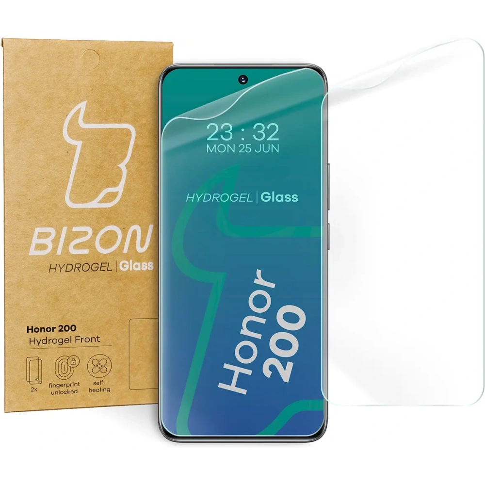 Folia hydrożelowa na ekran Bizon Glass Hydrogel Front do Honor 200 [2 PACK]