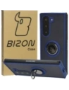 Bizon Case Hybrid Ring Samsung Galaxy Z Fold6 füstös színben, tengerészkék kerettel