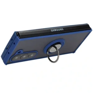 Buy Bizon Case Hybrid Ring Samsung Galaxy Z Fold6 smoky with a navy blue frame - BIZ5906 - {ean13} - Home Screen Store Europe