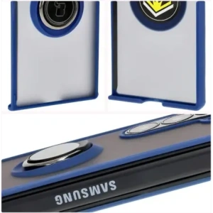 Buy Bizon Case Hybrid Ring Samsung Galaxy Z Fold6 smoky with a navy blue frame - BIZ5906 - {ean13} - Home Screen Store Europe