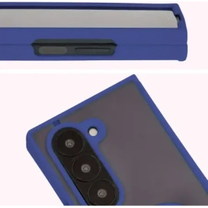Kup Etui z uchwytem na palec Bizon Case Hybrid Ring do Samsung Galaxy Z Fold6 przydymione z granatową ramką - BIZ5906 - {ean13} - Sklep Home Screen