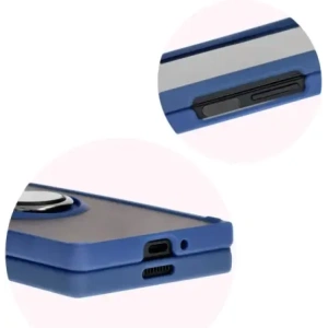 Buy Bizon Case Hybrid Ring Samsung Galaxy Z Fold6 smoky with a navy blue frame - BIZ5906 - {ean13} - Home Screen Store Europe