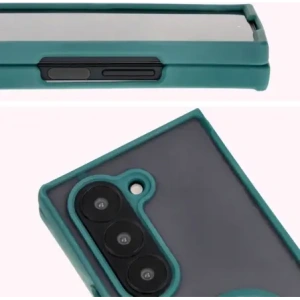 Kup Etui s úchopem na prst Bizon Case Hybrid Ring pro Samsung Galaxy Z Fold6 kouřové s tmavě zeleným rámečkem - BIZ5907 - {ean13} - Sklep Home Screen