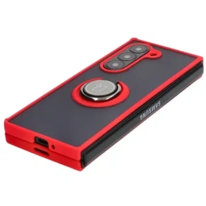 Kup Etui s úchopem na prst Bizon Case Hybrid Ring pro Samsung Galaxy Z Fold6 kouřové s červeným rámečkem - BIZ5908 - {ean13} - Sklep Home Screen