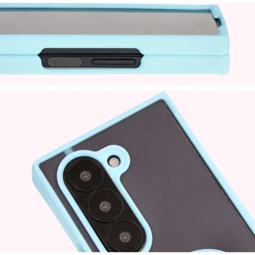 Kup Etui s úchopem na prst Bizon Case Hybrid Ring do Samsung Galaxy Z Fold6 kouřově šedé s jasně modrým rámem - BIZ5909 - {ean13} - Sklep Home Screen