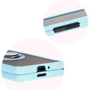 Kup Etui s úchopem na prst Bizon Case Hybrid Ring do Samsung Galaxy Z Fold6 kouřově šedé s jasně modrým rámem - BIZ5909 - {ean13} - Sklep Home Screen