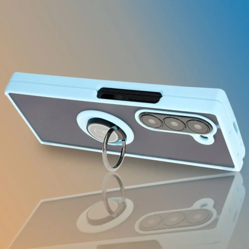 Kup Bizon Case Hybrid Ring Samsung Galaxy Z Fold6 füstös színű világoskék kerettel - BIZ5909 - {ean13} - Sklep Home Screen