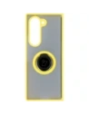 Kup Bizon Case Hybrid Ring Samsung Galaxy Z Fold6 fumuriu cu un cadru galben - BIZ5617 - {ean13} - Sklep Home Screen