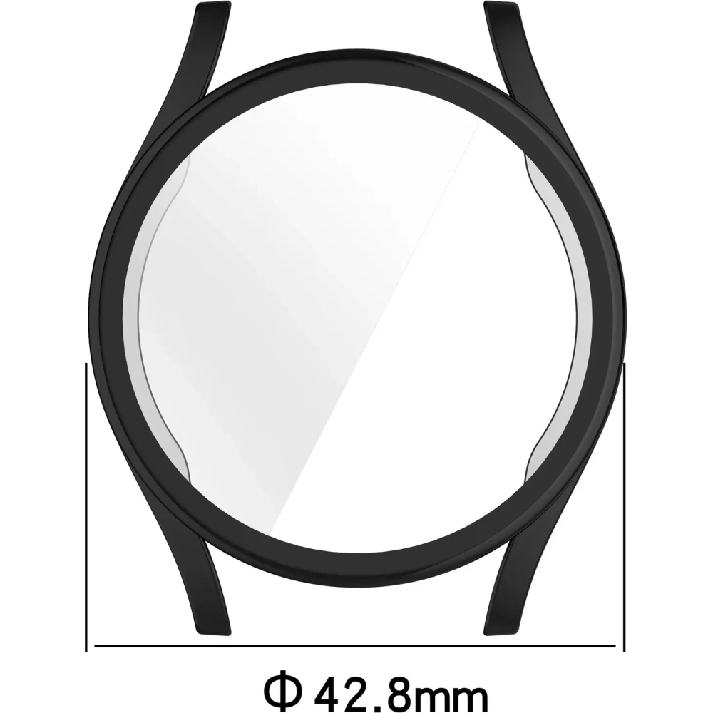 Etui z osłoną ekranu Bizon Case Watch Felipe do Samsung Galaxy Watch 7 40 mm czarne