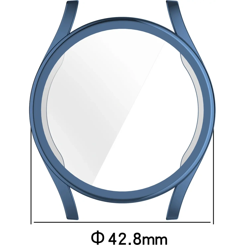 Etui z osłoną ekranu Bizon Case Watch Felipe do Samsung Galaxy Watch 7 40 mm niebieskie