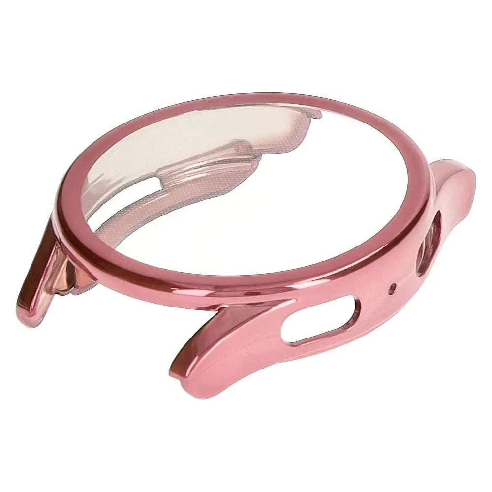 Etui z osłoną ekranu Bizon Case Watch Felipe do Samsung Galaxy Watch 7 40 mm różowe