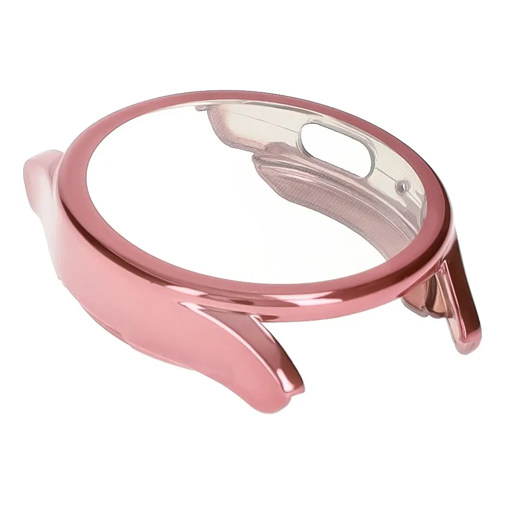 Etui z osłoną ekranu Bizon Case Watch Felipe do Samsung Galaxy Watch 7 40 mm różowe