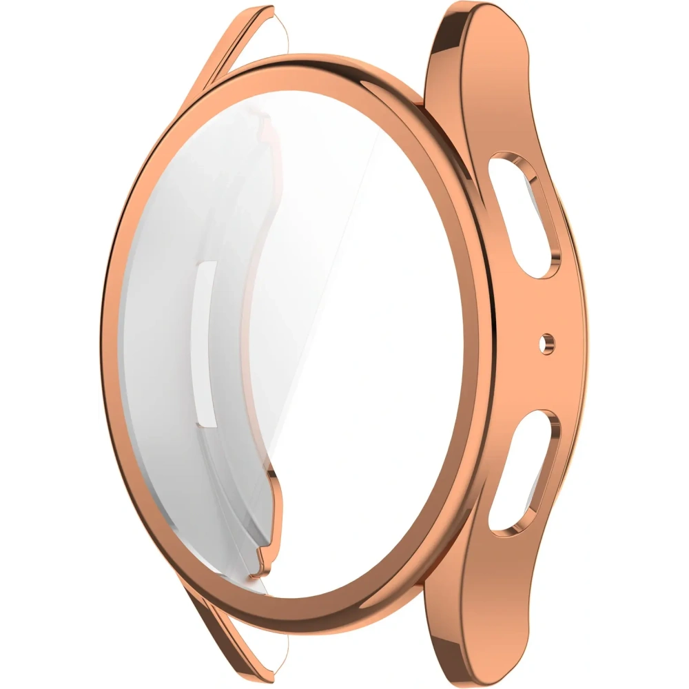 Etui z osłoną ekranu Bizon Case Watch Felipe do Samsung Galaxy Watch 7 40 mm różowozłote