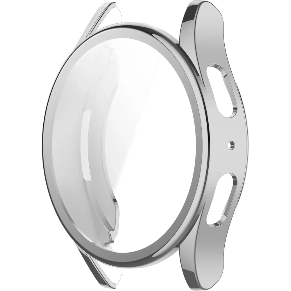 Etui z osłoną ekranu Bizon Case Watch Felipe do Samsung Galaxy Watch 7 40 mm srebrne