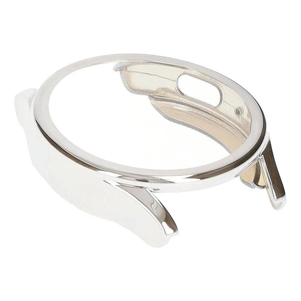 Etui z osłoną ekranu Bizon Case Watch Felipe do Samsung Galaxy Watch 7 40 mm srebrne