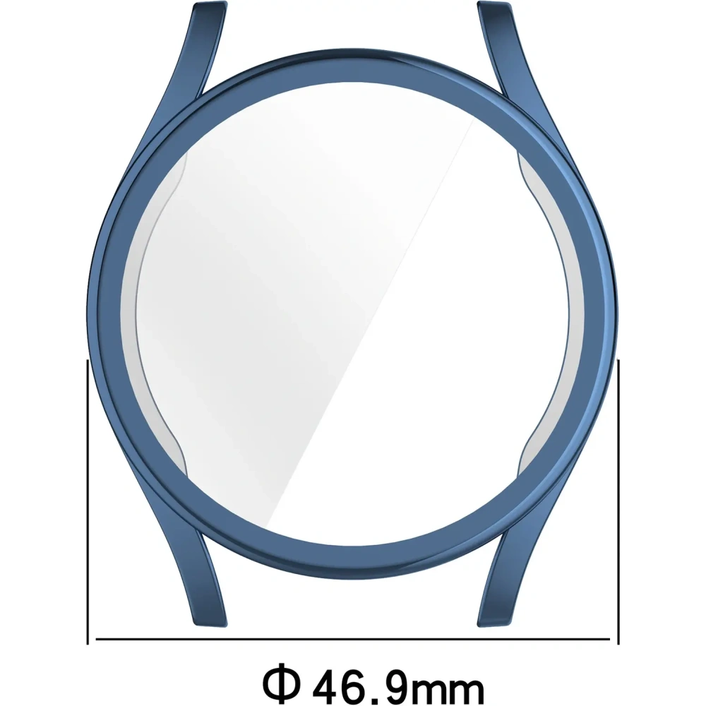 Etui z osłoną ekranu Bizon Case Watch Felipe do Samsung Galaxy Watch 7 44 mm niebieskie