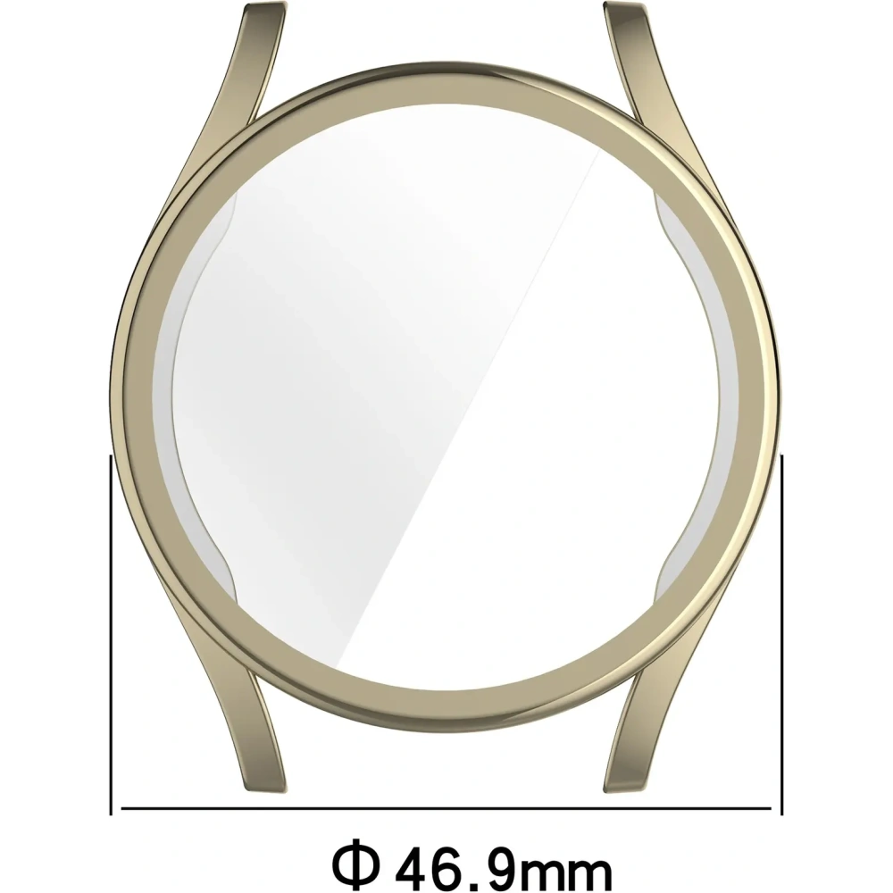 Etui z osłoną ekranu Bizon Case Watch Felipe do Samsung Galaxy Watch 7 44 mm złote