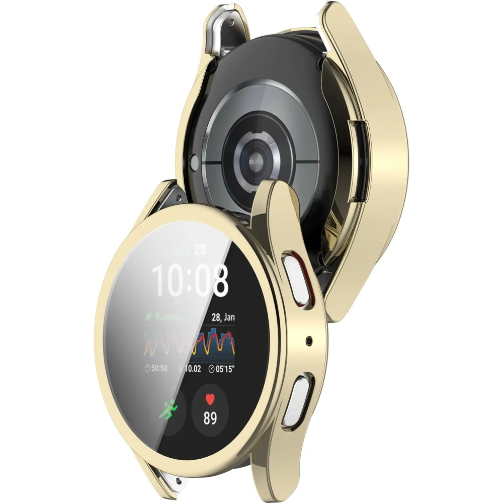 Etui z osłoną ekranu Bizon Case Watch Felipe do Samsung Galaxy Watch 7 44 mm złote