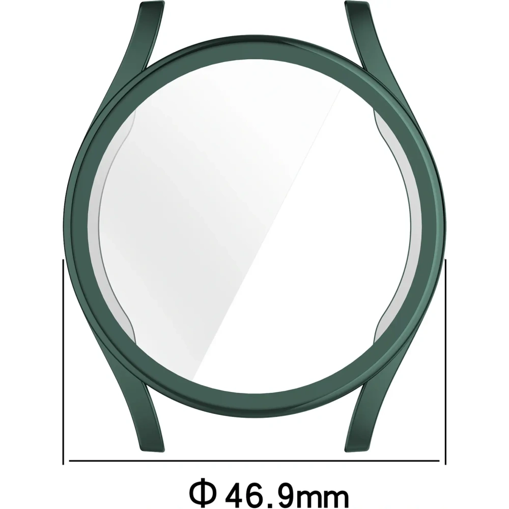 Etui z osłoną ekranu Bizon Case Watch Felipe do Samsung Galaxy Watch 7 44 mm zielone