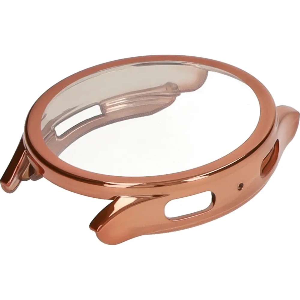 Etui z osłoną ekranu Bizon Case Watch Felipe do Samsung Galaxy Watch 7 44 mm różowozłote