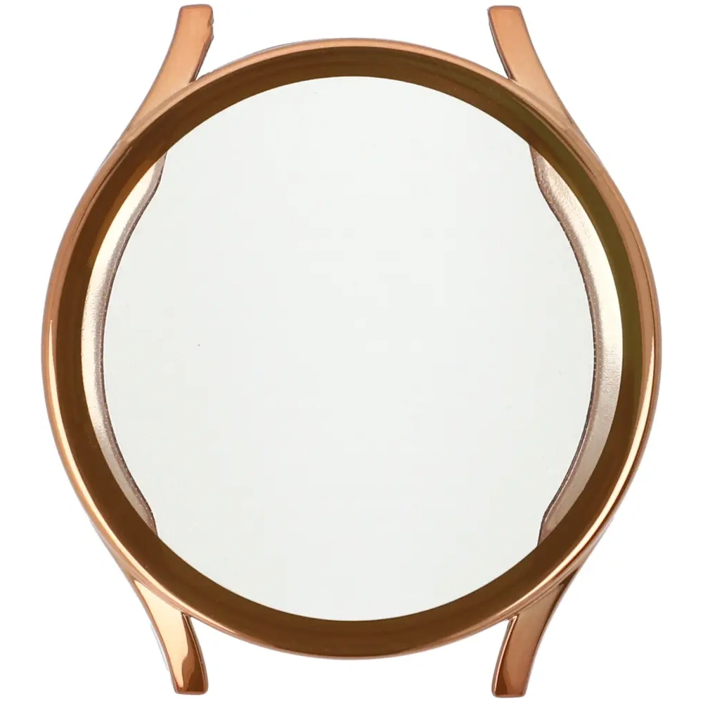 Etui z osłoną ekranu Bizon Case Watch Felipe do Samsung Galaxy Watch 7 44 mm różowozłote