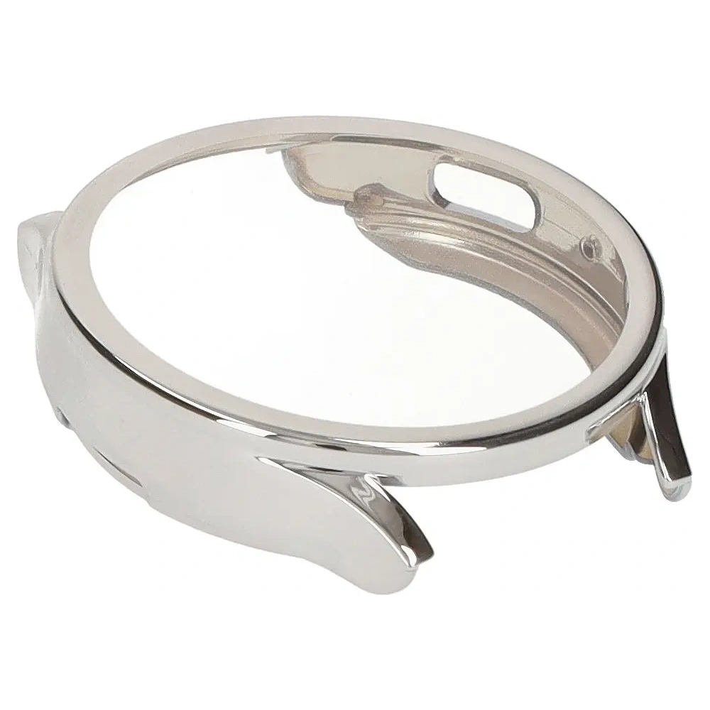 Etui z osłoną ekranu Bizon Case Watch Felipe do Samsung Galaxy Watch 7 44 mm srebrne