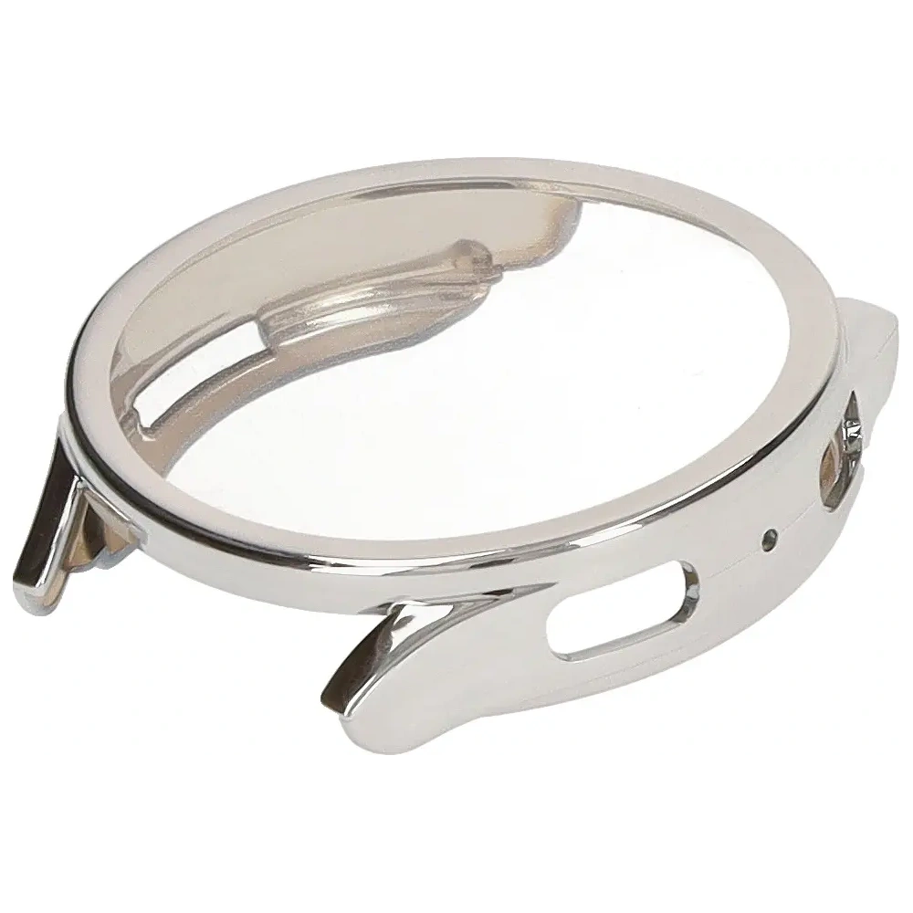 Etui z osłoną ekranu Bizon Case Watch Felipe do Samsung Galaxy Watch 7 44 mm srebrne