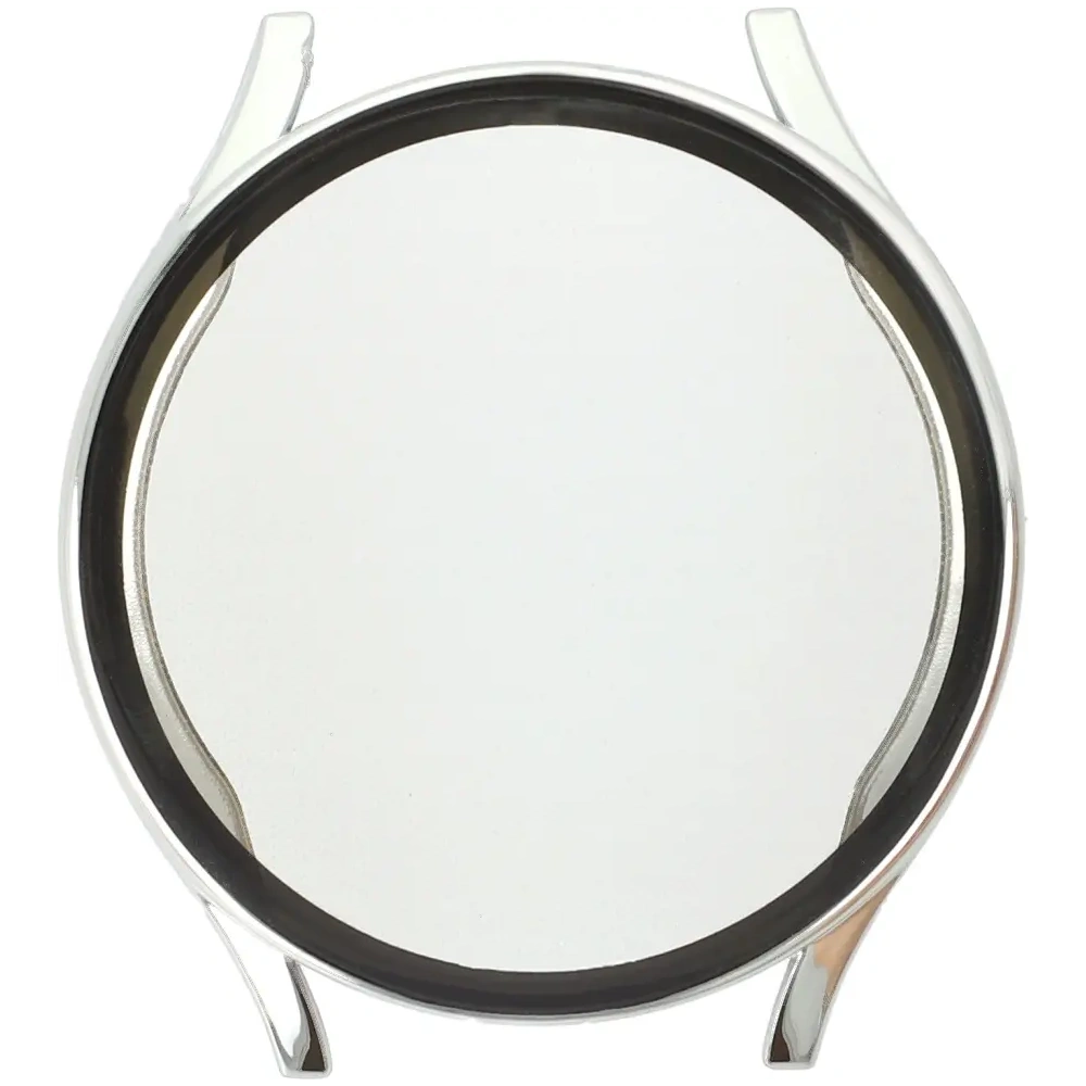 Etui z osłoną ekranu Bizon Case Watch Felipe do Samsung Galaxy Watch 7 44 mm srebrne