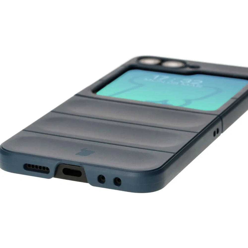 Pancerne etui Bizon Case Tur do Samsung Galaxy Z Flip6 / 7 FE granatowe