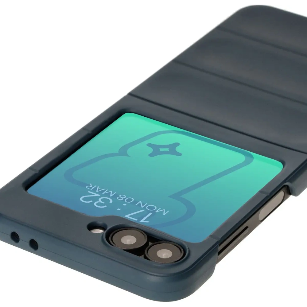 Pancerne etui Bizon Case Tur do Samsung Galaxy Z Flip6 / 7 FE granatowe