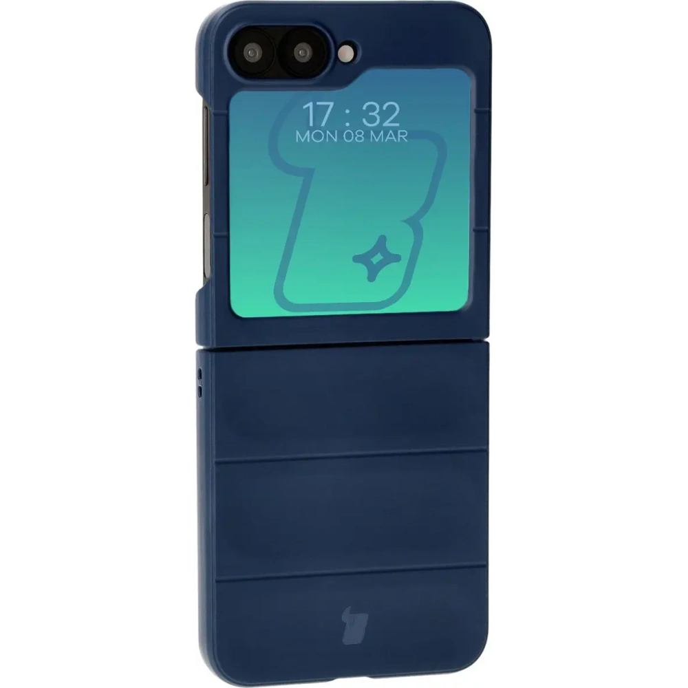 Pancerne etui Bizon Case Tur do Samsung Galaxy Z Flip6 / 7 FE granatowe