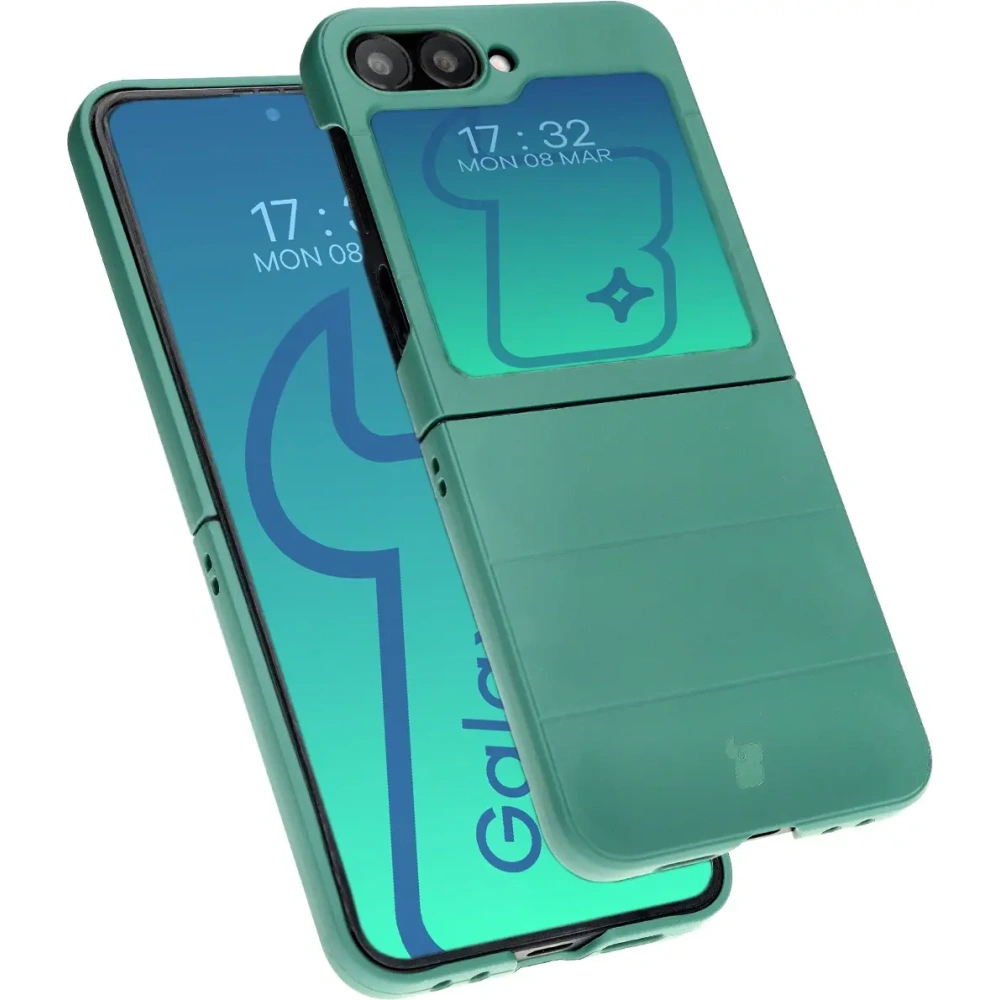 Pancerne etui Bizon Case Tur do Samsung Galaxy Z Flip6 / 7 FE ciemnozielone
