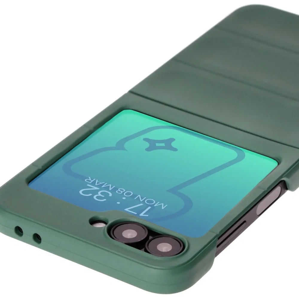 Pancerne etui Bizon Case Tur do Samsung Galaxy Z Flip6 / 7 FE ciemnozielone