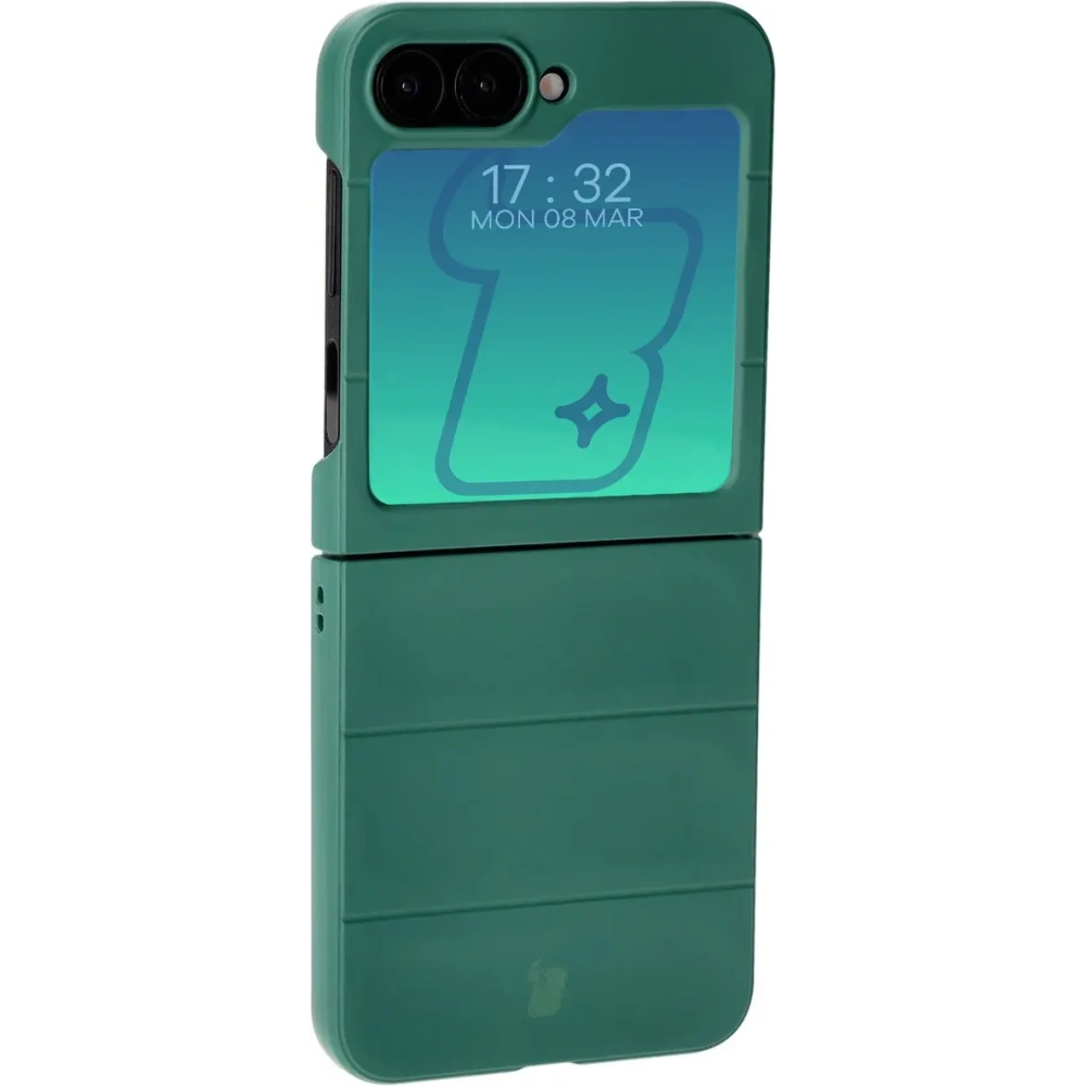 Pancerne etui Bizon Case Tur do Samsung Galaxy Z Flip6 / 7 FE ciemnozielone